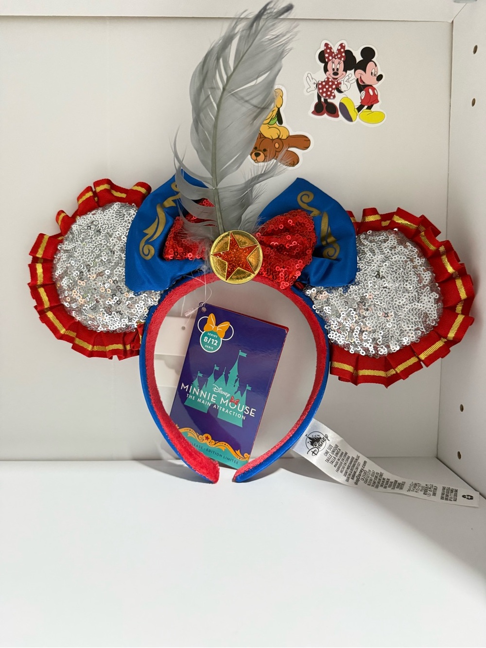 Disney Dumbo Main Attraction Minnie Mouse Sequin Ear Headband
